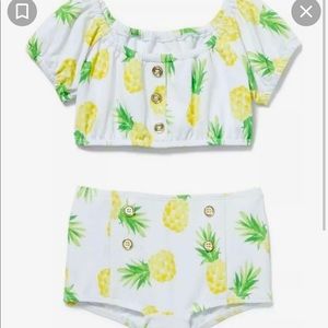 Janie & Jack Pineapple Swimsuit Bikini